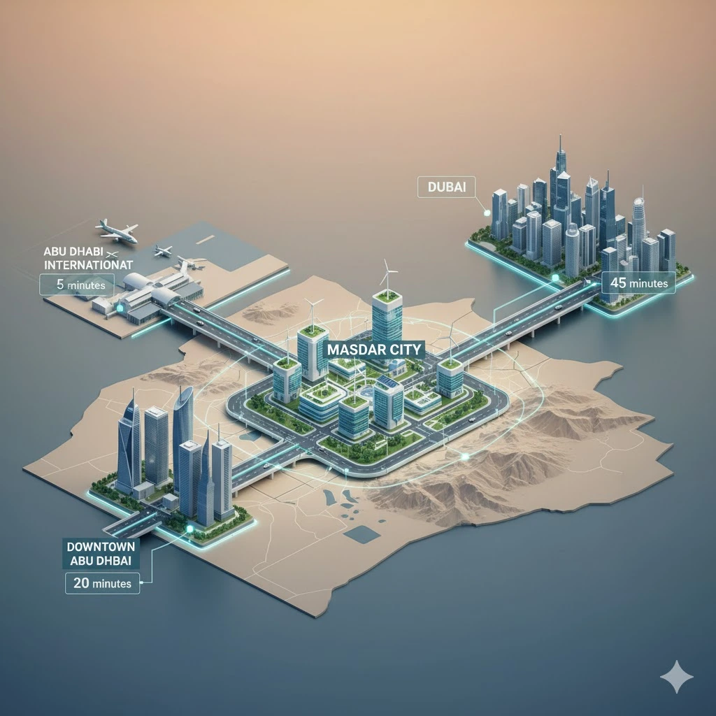 Masdar Freezone Location