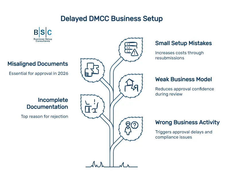 dmcc business setup delays_keypoints